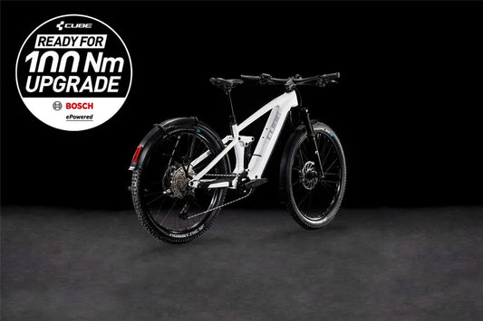 Cube Stereo Hybrid ONE44 EXC Allroad Metallicwhite´n´black, 800wh, 100nm!