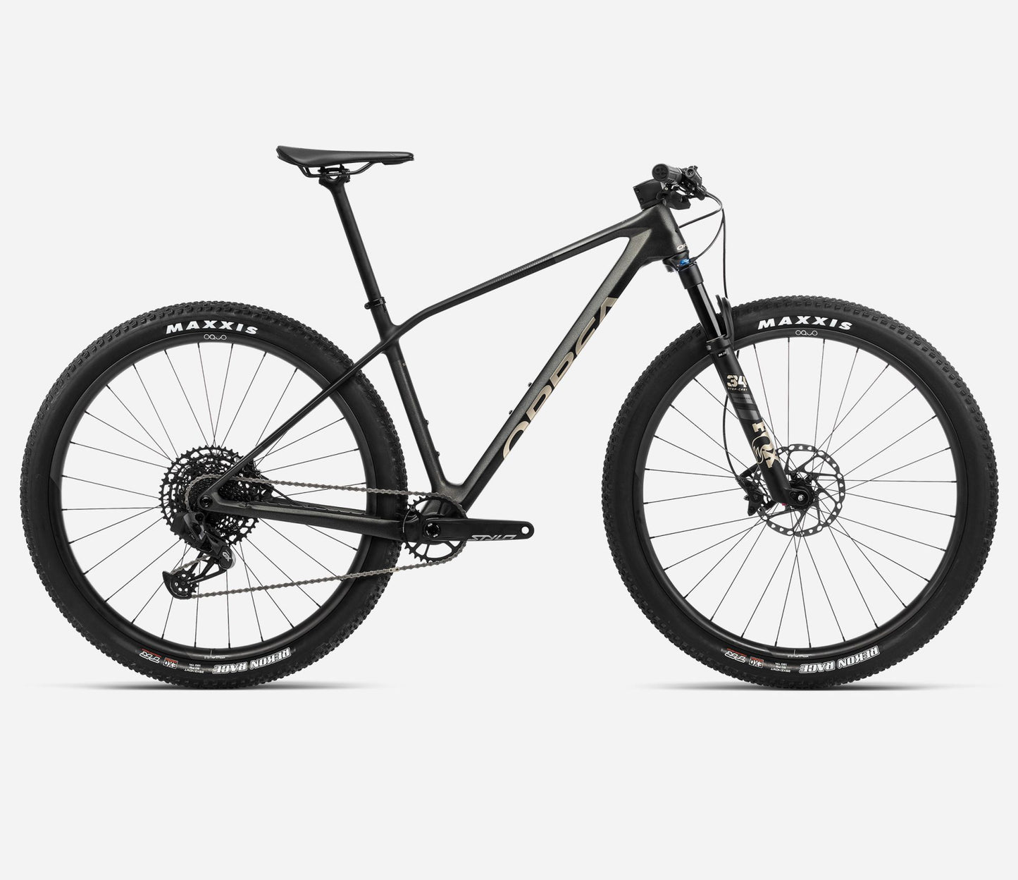 Orbea M21 terrengsykkel. Fox 34. AXS. Karbonhjul.
