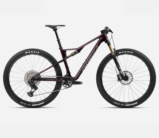 Orbea Oiz M-TEAM AXS 2024 spesialutgave karbonvinrød