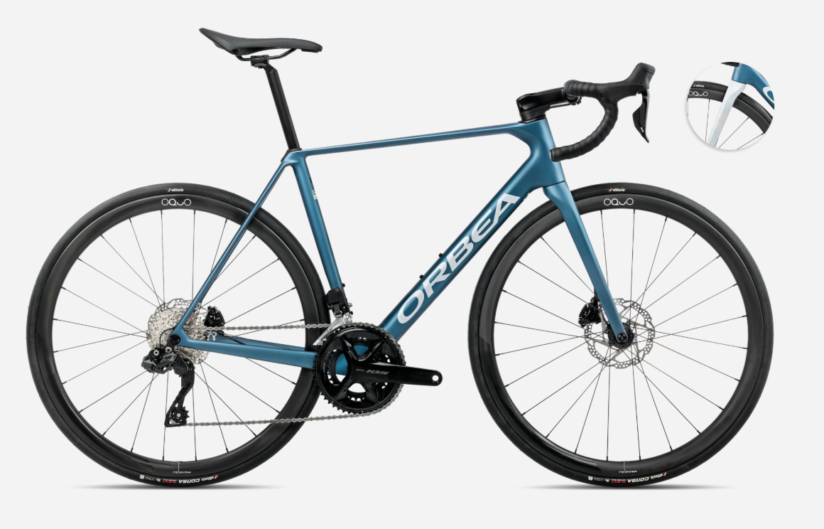 Kupptilbud: Orbea Orca M35i Di2 2025, elektriske gir og karbonhjulsett