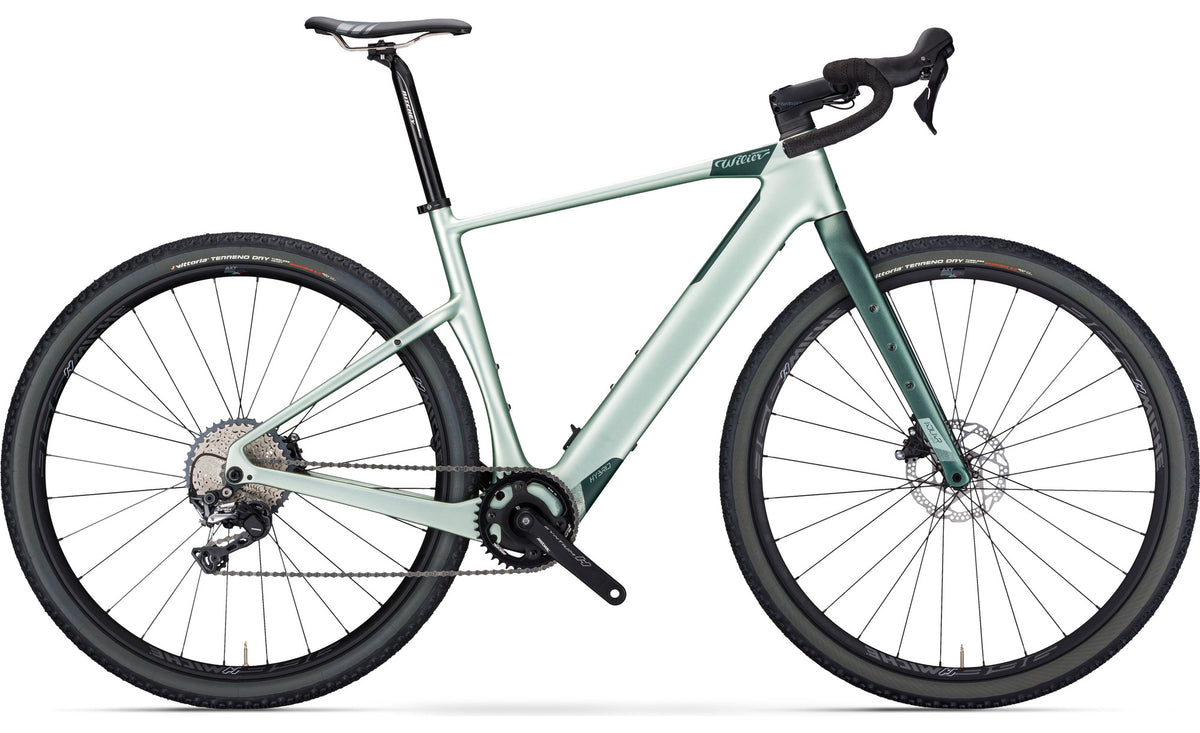 Wilier Adlar Hybrid GRX 1x12 TQ – karbonhjul - Y24 Mint Green - Matt