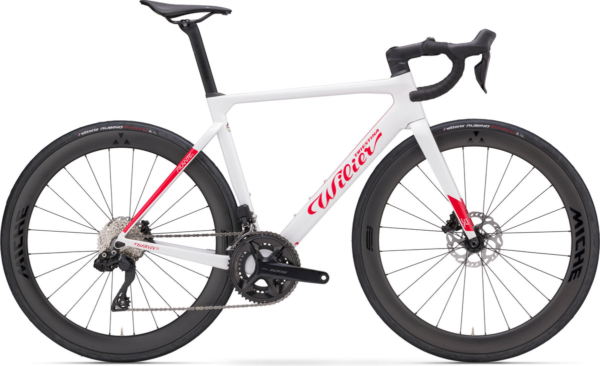 Wilier Filante SL 105 Di2 – karbonhjul - F20 White Red - Glossy
