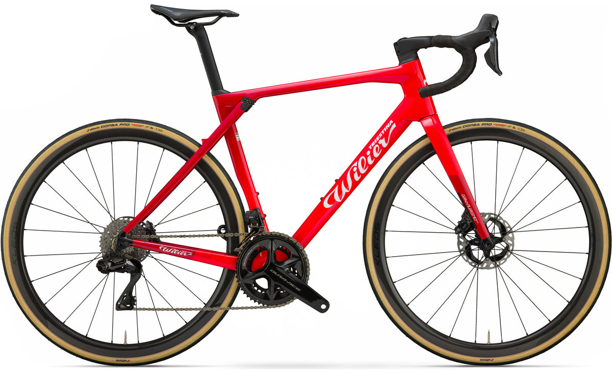 Wilier Granturismo SLR Dura-Ace Di2 – utstillingsmodell - R8 Faded Red White - Glossy