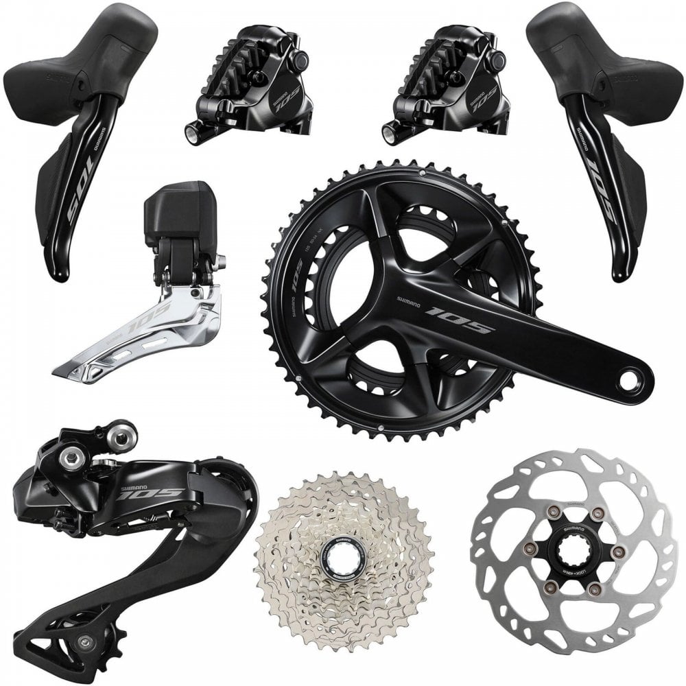 Shimano 105 Di2 R7170 komplett girgruppe 2x12
