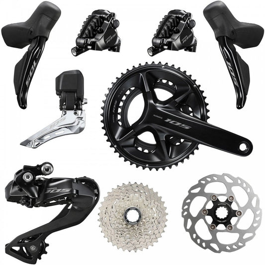 Shimano 105 Di2 R7170 komplett girgruppe 2x12