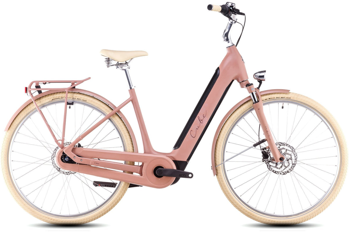 Cube Ella Hybrid 500 Gammelrosa/plomme