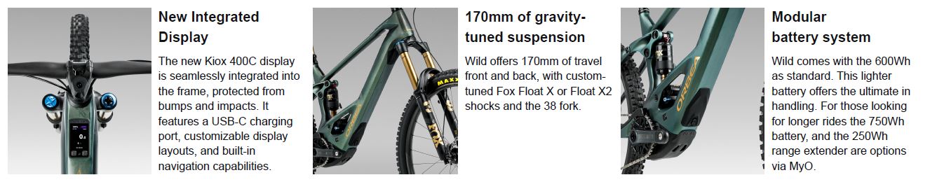 Orbea WILD mullet M-LTD 2026 (120nm kraft!)